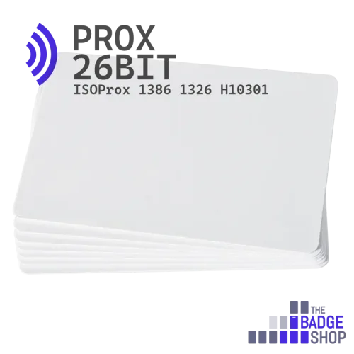 26 bit prox ID Card stock