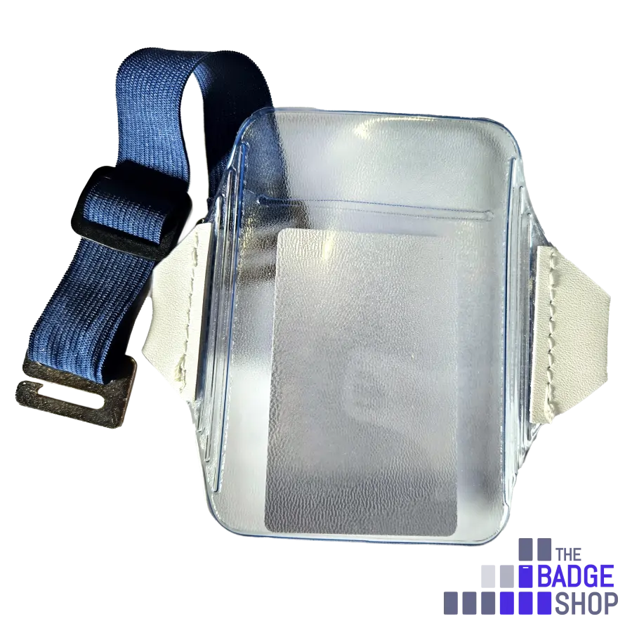 Arm Band ID Badge Holder – Vertical With Elastic Black Strap – Pack Of 100 – OnDepot